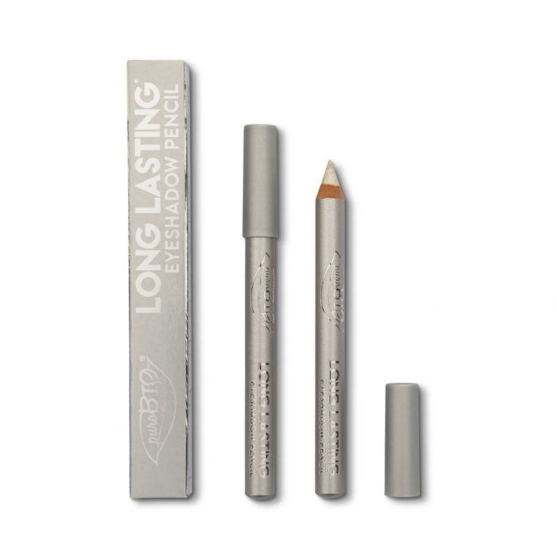 JUMBO PLATEADO- LAPIZ DE OJOS LARGA DURACION- LAPIZ Y SOMBRA 028- COSMETICA ECOLOGICA -PUROBIO